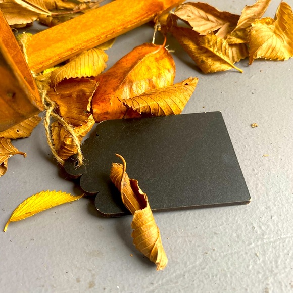 Primitive Handmade Basket With Handle And Chalk Tag - Picture 5 of 10